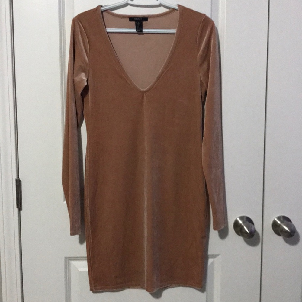 Soft Pink Velvet Dress